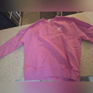 Nike Men's Vibrant Pink Crewneck Sweater